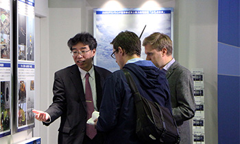 Prof. Ishihara interviewed by foreign reporters